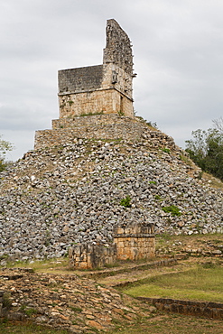 Mirador Temple Pyramid, Labna Archaeological Site, Mayan Ruins, Puuc style, Yucatan, Mexico, North America