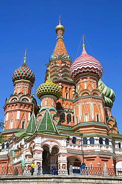 St. Basil's Cathedral, Red Square, UNESCO World Heritage Site, Moscow, Russia, Europe