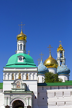 Holy Gate, The Holy Trinity Saint Sergius Lavra, UNESCO World Heritage Site, Sergiev Posad, Russia, Europe