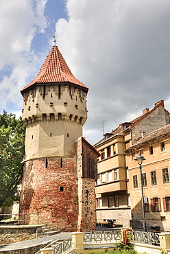 Tower of the Carpenters, Sibiu, Transylvania Region, Romania, Europe