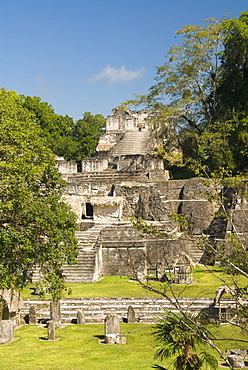 Great Plaza, North Acropolis, Tikal, UNESCO World Heritage Site, Tikal National Park, Peten, Guatemala, Central America