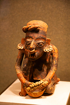 Ceramic Figure dating from 200-600 AD, from Tambas de Tiro, National Museum of Anthropology, Mexico City, Mexico, North America