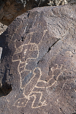 Petroglyph National Monument, petroglyphs carved into volcanic rock by American Indians 400 to 700 years ago, New Mexico, United States of America, North America