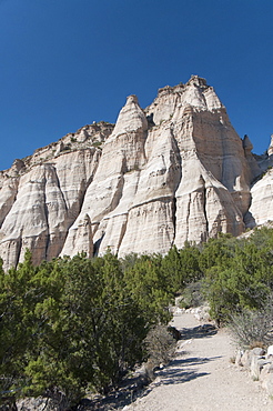 Kasha-Katuwe Tent Rock National Monument, tent like rock formations, from volcanic eruptions 6 to 7 million years ago, New Mexico, United States of America, North America 