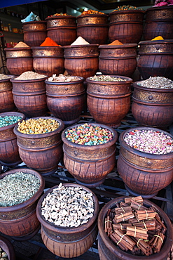 Spice shop, Marrakech, Morocco, North Africa, Africa