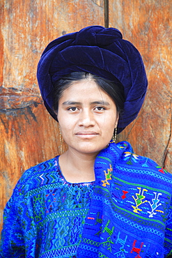 Maya woman, Santa Catarina, Lake Atitlan, Guatemala, Central America