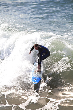 Surfer, Hermosa Beach, Los Angeles, California, United States of America, North America