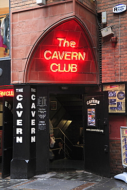 Cavern Club, Mathew Street, Liverpool, Merseyside, England, United Kingdom, Europe