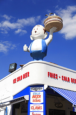 Boardwalk, Food Vendor, Coney Island, Brooklyn, New York City, United States of America, North America