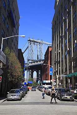 Manhattan Bridge, DUMBO, Brooklyn, New York City, United States of America, North America