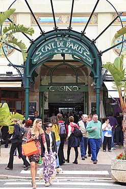 Cafe de Paris, Casino Entrance, Monte Carlo, Monaco, Cote d'Azur, Mediterranean, Europe