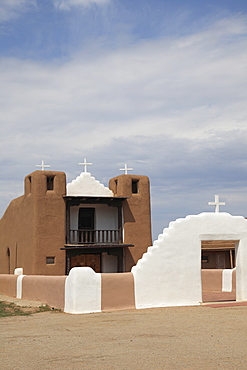 San Geronimo Chapel, Church, Taos Pueblo, UNESCO World Heritage Site, Taos, New Mexico, United States of America, North America