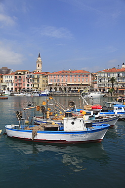 Harbor, Oneglia, Imperia, Liguria, Italian Riviera, Italy, Europe