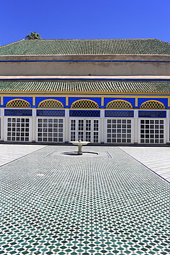 Courtyard, Bahia Palace, UNESCO World Heritage Site, Marrakesh (Marrakech), Morocco, North Africa, Africa