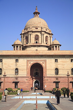 Secretariat North Block, offices for government ministers, New Delhi, India, Asia