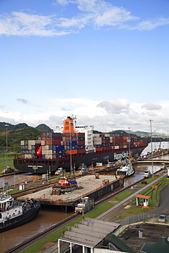 Miraflores Locks, Panama Canal, Panama, Central America