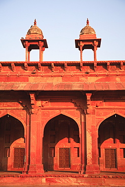 Inner courtyard of Jama Masjid, Fatehpur Sikri, UNESCO World Heritage Site, Uttar Pradesh, India, Asia
