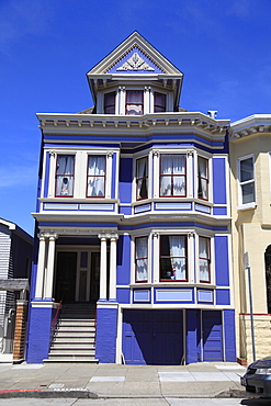 Victorian House architecture, Haight Ashbury District, The Haight, San Francisco, California, United States of America, North America