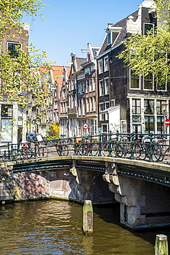 Bridge over Brouwersgracht, Amsterdam, Netherlands, Europe 