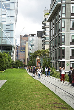 High Line public park, Meatpacking District, New York City, New York, United States of America, North America