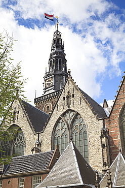 Oude Kerk, originating from the 14th century, Amsterdam's oldest building, Amsterdam, Netherlands, Europe