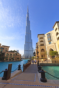 Burj Khalifa and the Palace Hotel, Downtown, Dubai, United Arab Emirates, Middle East