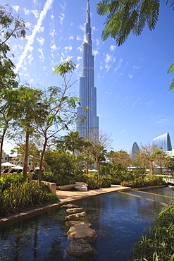 Burj Khalifa, the tallest man made structure in the world at 828 metres, Downtown Dubai, Dubai, United Arab Emirates, Middle East