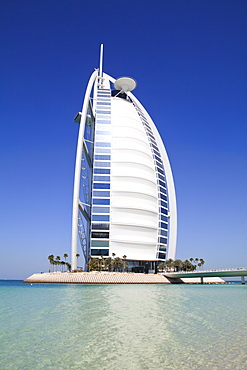 The iconic Burj Al Arab Hotel, Jumeirah, Dubai, United Arab Emirates, Middle East