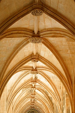 Royal Cloister, Batalha Monaster, UNESCO World Heritage Site, Batalha, Estremadura, Portugal, Europe