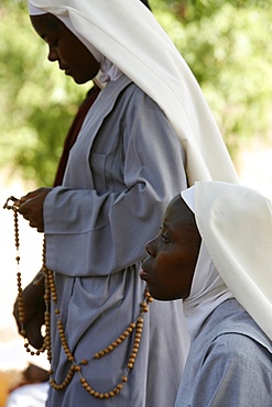 Praying nuns, Popenguine, Thies, Senegal, West Africa, AFrica