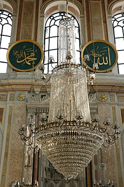 Interior, Ortakoy mosque, Istanbul, Turkey, Europe