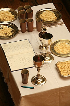 Protestant baptism register, Paris, France, Europe