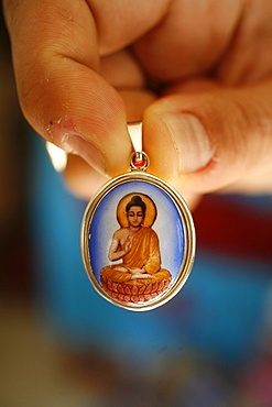 Buddhist medal, Paris, France, Europe