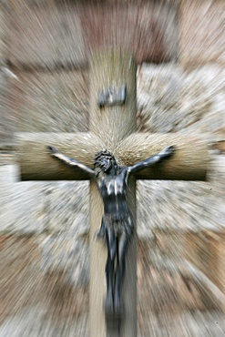 Christ on the Cross, Landevennec, Finistere, Brittany, France, Europe