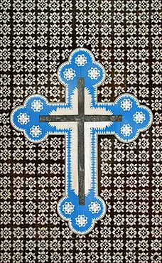 Coptic cross, Wadi Natroun, Egypt, North Africa, Africa