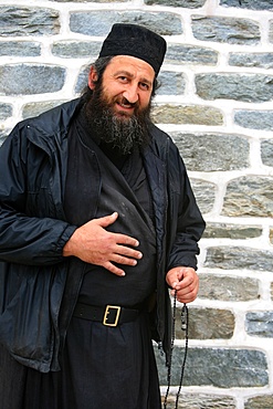 Orthodox monk on Mount Athos, Greece, Europe