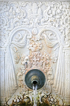 Fountain in Koutloumoussiou monastery on Mount Athos, UNESCO World Heritage Site, Greece, Europe