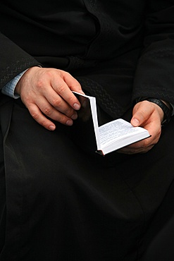 Orthodox monk's prayer book, Mount Athos, Greece, Europe