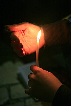 Taize brotherhood prayer, Milan, Lombardy, Italy, Europe