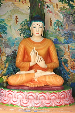 Buddha, Dharmikarama temple, Penang, Malaysia, Southeast Asia, Asia