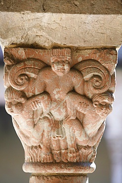 Capitals dating from the 12th century, Cuxa Cloister, The Cloisters of New York, New York, United States of America, North America