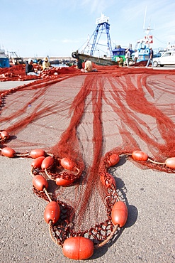 Fishing nets, Agadir, Morocco, North Africa, Africa