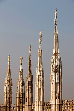 Detail of Duomo, Milan, Lombardy, Italy, Europe