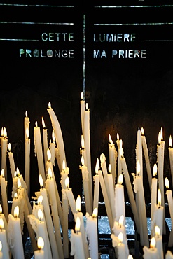 Candles, Lourdes, Hautes Pyrenees, France, Europe