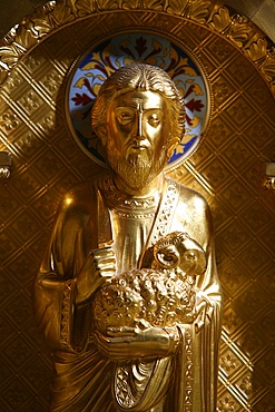 Statue of Abraham in Saint-Martin d'Ainay Basilica, Lyon, Rhone, France, Europe