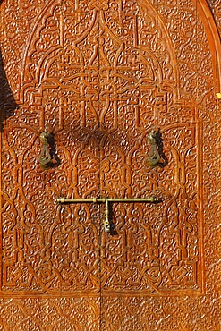 Mohammed V Mosque door, Agadir, Morocco, North Africa, Africa