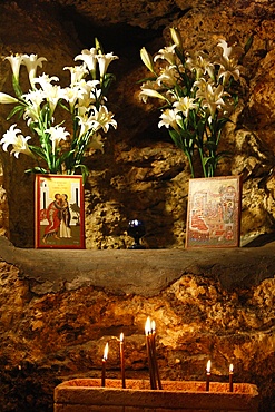 Chapel at Mary's birthplace, Jerusalem, Israel, Middle East