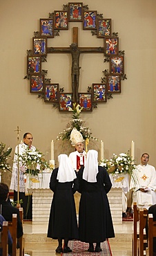 Ordination of nuns of the Sisters of the Rosary, Beit Jala, Palestine National Authority, Middle East