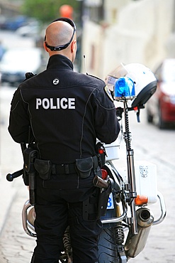 Greek policeman, Thessalonika, Greece, Europe