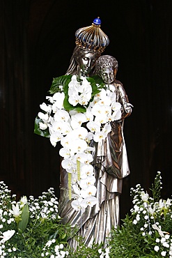 The Charles X Virgin by Jean-Baptiste Gaspard Odiot in Notre Dame cathedral, Paris, France, Europe